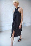 Minimalist Valentina Vegan Silk Halter Dress