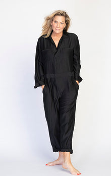  Brazeau Tricot Black Silk/Cotton Coverall