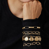 Julie Cohn Bronze Paper Chain Link Bracelet