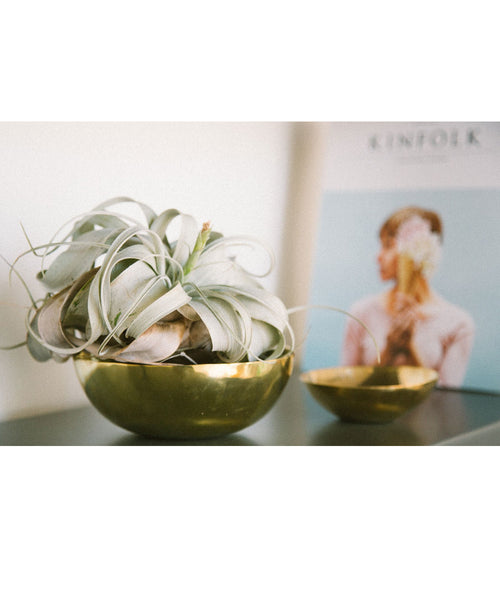 Oversized pure brass bowl