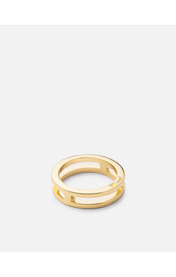 Miansai Gold Plated Split Layer Ring