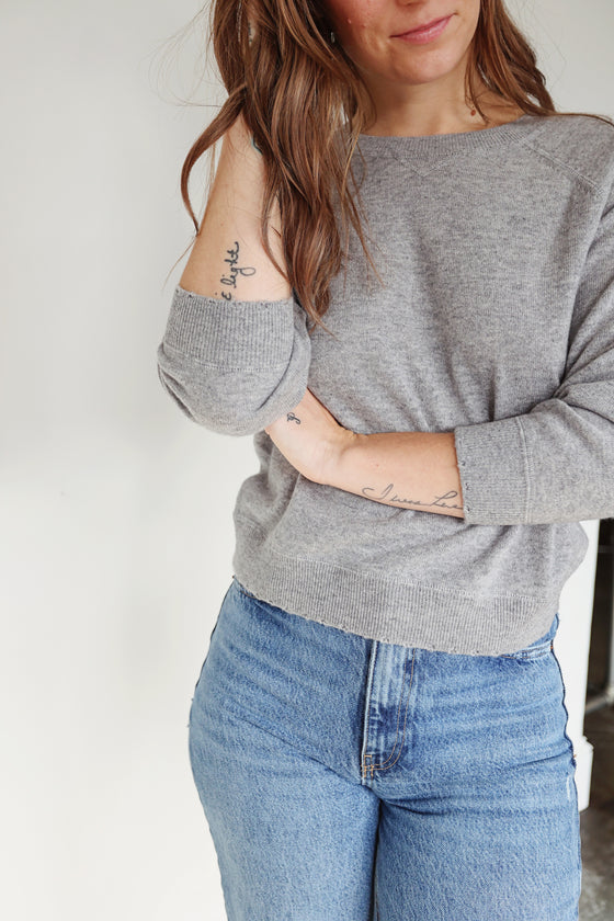 Brazeau Tricot Cashmere Sweatshirt Flower