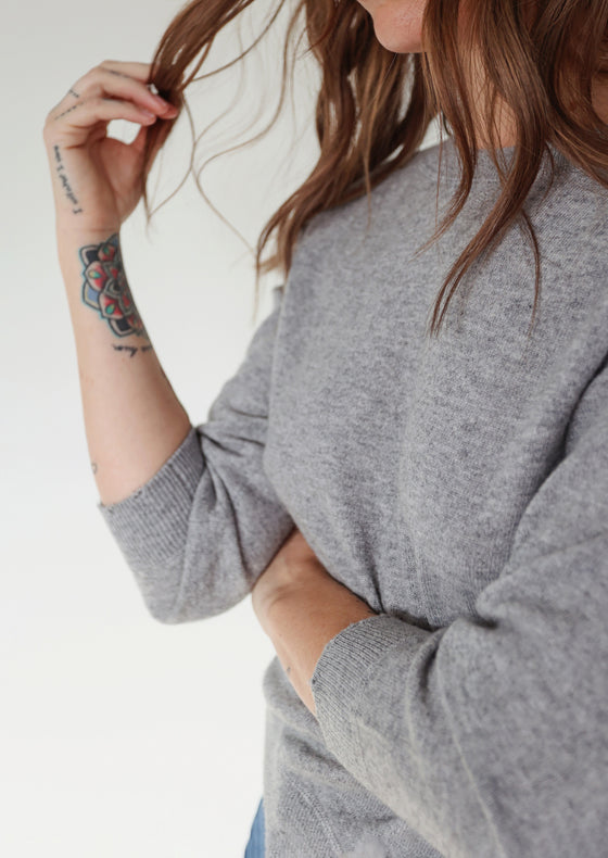 Brazeau Tricot Cashmere Sweatshirt Flower