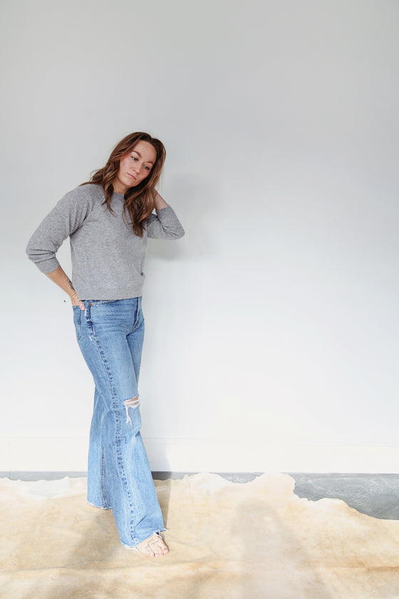 Brazeau Tricot Cashmere Sweatshirt Flower