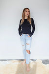 Brazeau Tricot Coal Tulle Cuff T
