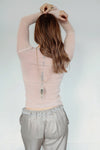 Brazeau Tricot Silk Tulle T - Petal