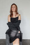 Brazeau Tricot Black Cotton Silk Maison Dress