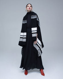  VOZ Striped Cascade Wrap