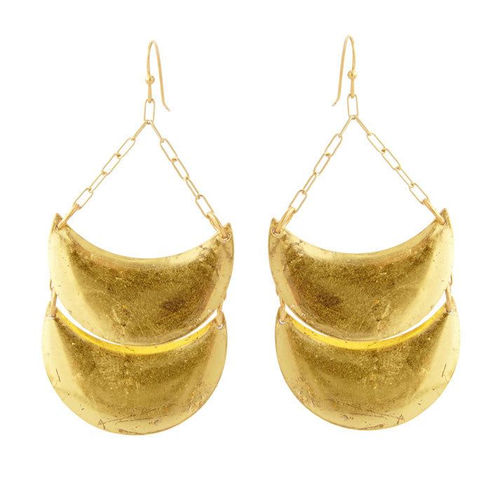 Double Crescent Earrings