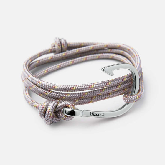 Miansai Hook on Rope Bracelet, Silver Plated