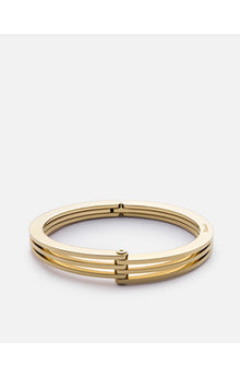  Miansai Polished Gold Plated Offset Cuff