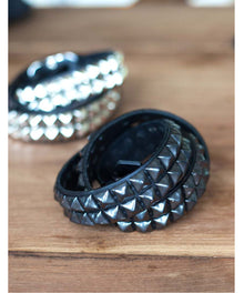  Emerson Fry Stud Belt - Jet