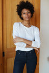 Emerson Fry Crewneck Ivory Linen T