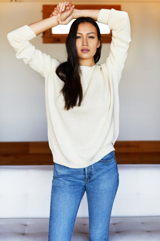 Emerson Fry Carolyn Sweater Ivory
