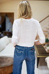 Emerson Fry Crewneck Ivory Linen T