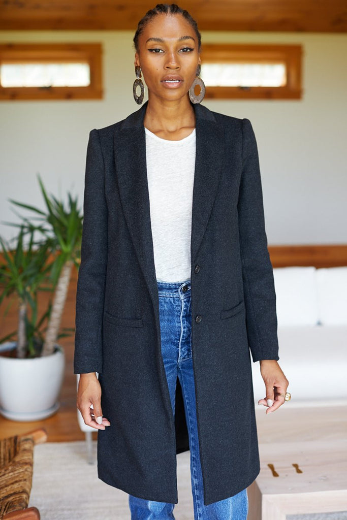 Black hotsell tailored coat