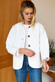 Emerson Fry Short India Quilted Jacket Cloud White