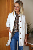 Emerson Fry Long India Quilted Jacket Cloud White