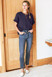 Emerson Fry Washed Black Shorty Sweatshirt