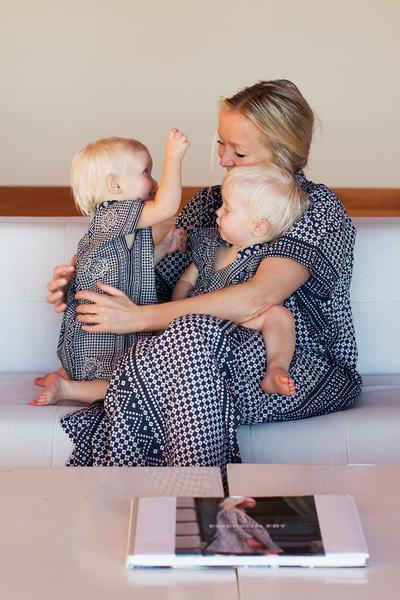 Matching kaftans for mother and daughters