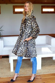  Emerson Fry Vegan Leopard Fur Coat