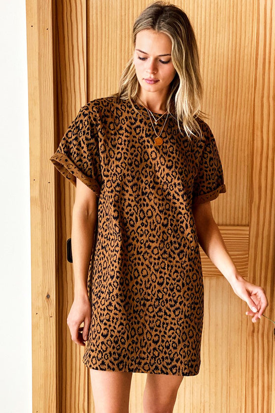 Emerson Fry T-Dress Vintage Leopard