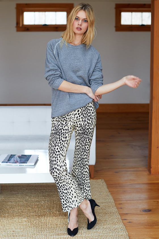 Emerson Fry Mid Century Pant in Leopard