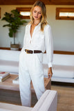 Emerson Fry White Utility Blouse