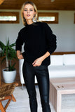 Emerson Fry Black Fisherman Sweater found at PATRICIA in Southern Pines, NC