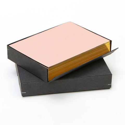 Wms&Co. Notecard/Envelope Set: Blush with Gold edges