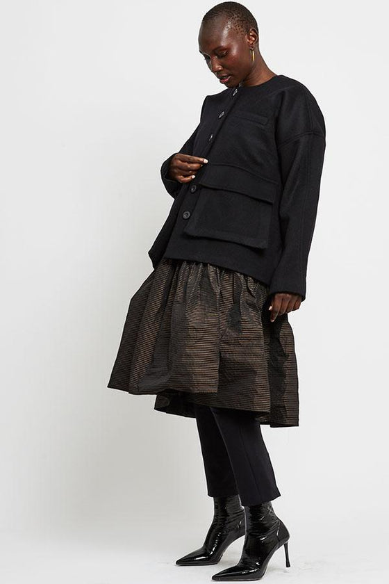 Shosh Wool Peacoat Dark Navy