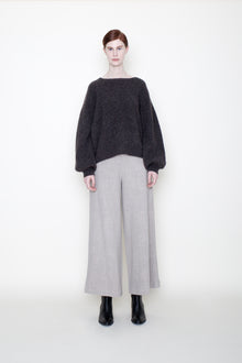  Szeki Poet Sleeve Ribbed Cotton Sweater