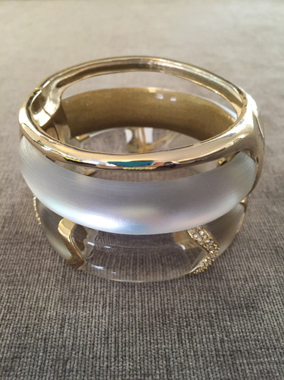 Alexis Bittar Liquid Stacked Hinged Bangle