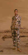 Sabina Savage  "The Sun" - Divination Celebration Linen/Bone Silk Trousers