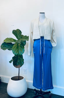  Brazeau Tricot Silk Drawstring PJ Pant Capri