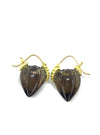 Gabrielle Sanchez Smoky Quartz Flyer Earrings