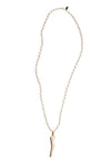 Tess + Tricia Frost and Moss Antler Tip Necklace