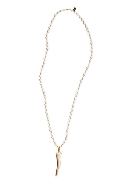 Tess + Tricia Frost and Moss Antler Tip Necklace