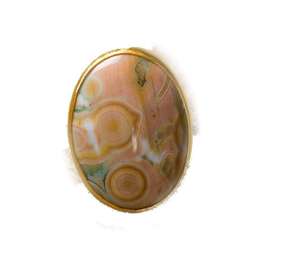 Heather Benjamin | Oval Ocean Jasper Ring