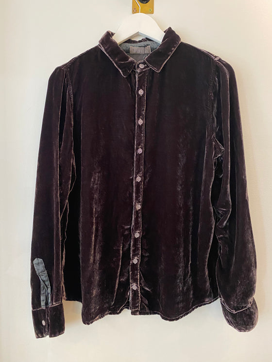 CP Shades Charcoal Velvet Romy Shirt