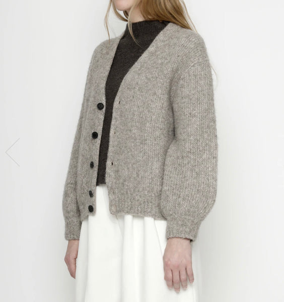 7115 by Szeki Taupe Poet Cardigan