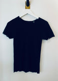 Brazeau Tricot Black Cashmere Short Sleeve Kyoto T Shirt