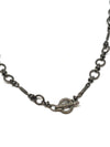 Nathan & Moe 22" Oxidized Chain with Oxidized Diamond Mini Toggle