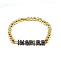Nathan and moe inspire ID Bracelet with 5mm gold filled beads found at Patricia in Southern Pines, NC