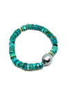 Perle by Lola Tahitian pearl and turquoise bracelet found at Patricia in southern pines, nc