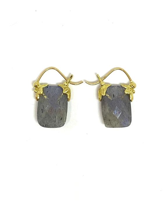 Gabrielle Sanchez Rectangle Labradorite Flyer Earrings