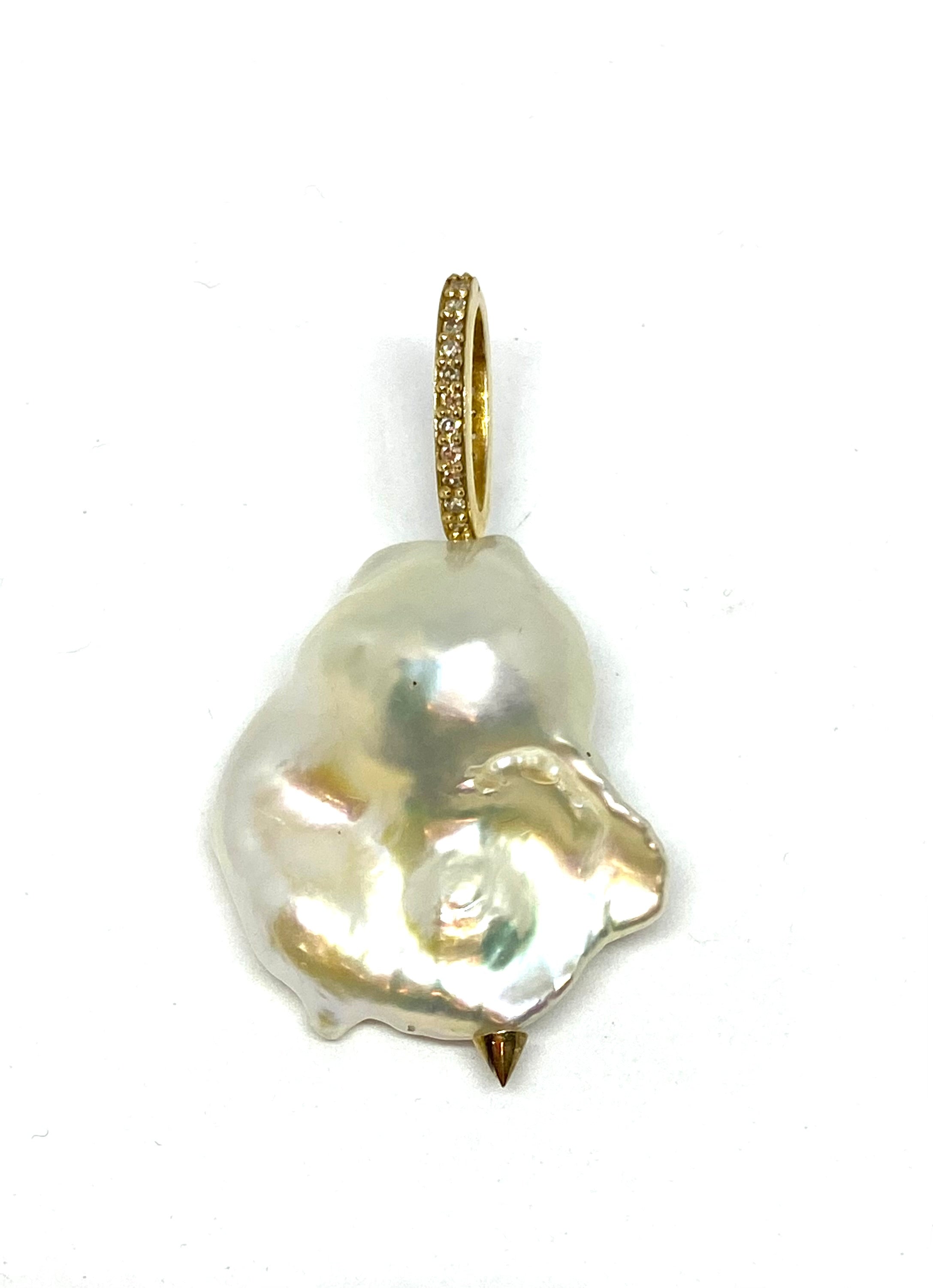 Nathan & Moe Large Baroque Pearl Charm