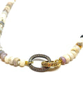 Nathan & Moe Gold Opal Bead Necklace