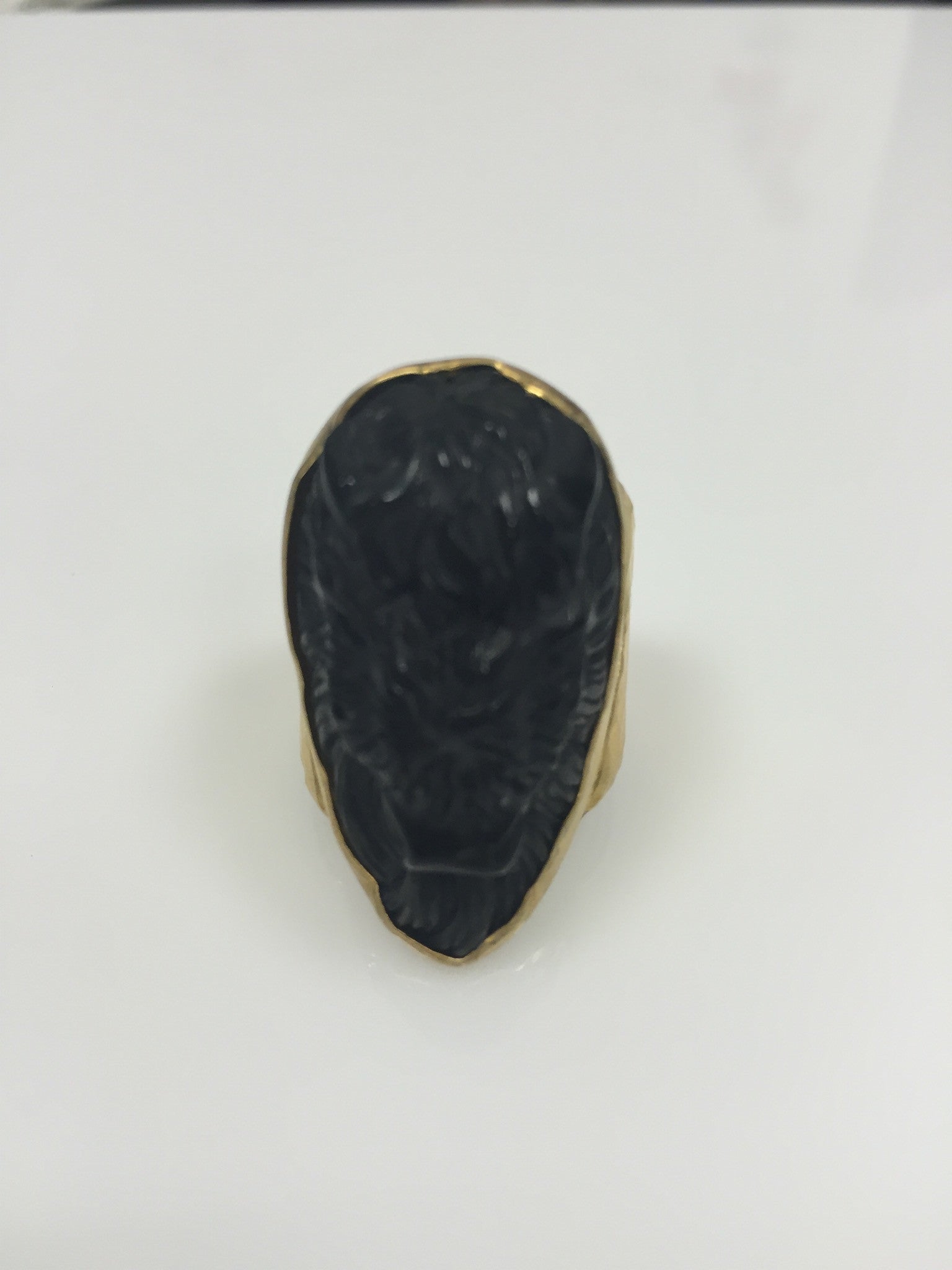 Heather Benjamin | Handmade Carved Horn Bison Ring