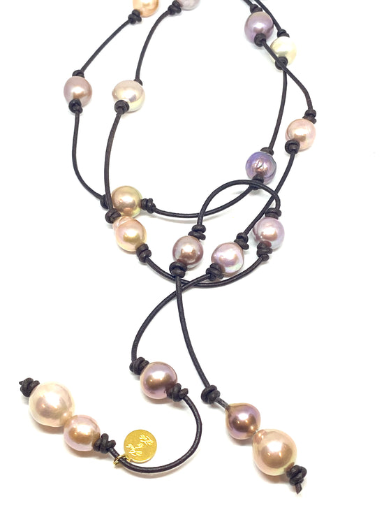 Perle by Lola pearl pink edition pearl lariat found at Patricia in southern pines, nc